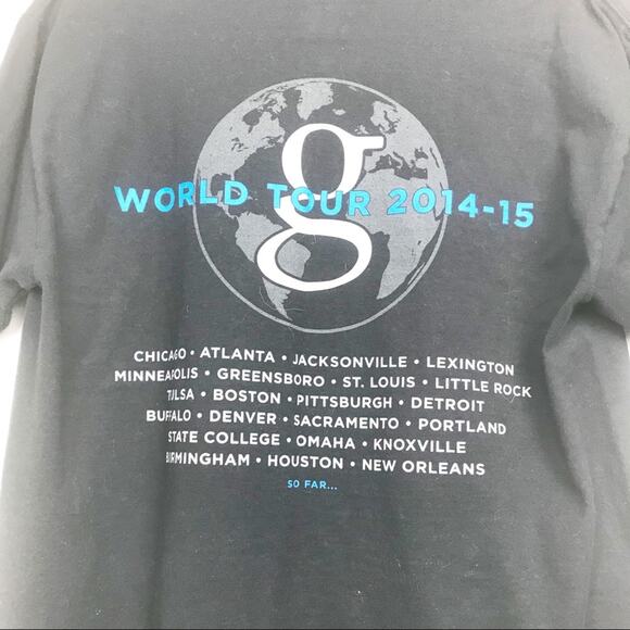 Garth Brooks World Tour Band T-Shirt Medium 2014-2015 Concert Tee - Picture 5 of 5